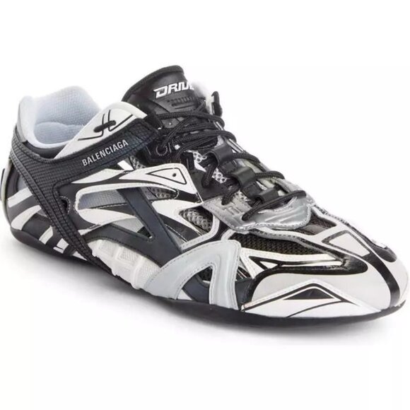 NEW BALENCIAGA Drive Sneaker Grey Black Men's Size 8 (41 Eur) - Picture 1 of 7
